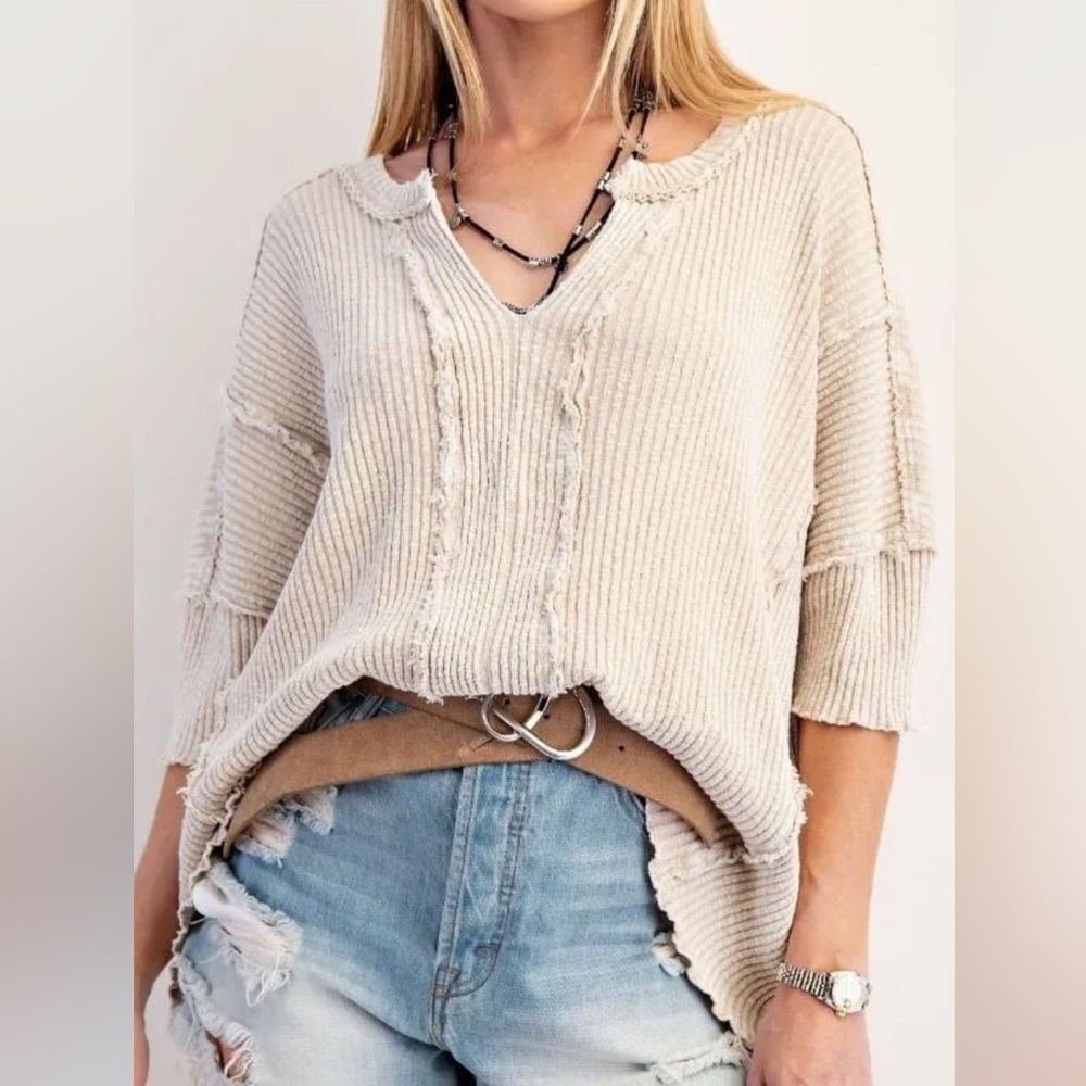 NWT Easel Los Angeles Textured Rib Knit